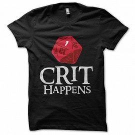 Shirt critiques hapens noir pour homme et femme