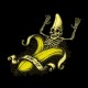 Shirt banane squelette en noir pour homme et femme