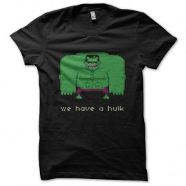 Shirt hulk 8 bit noir pour homme et femme
