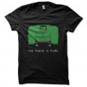 Shirt hulk 8 bit noir pour homme et femme