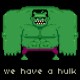 Shirt hulk 8 bit noir pour homme et femme