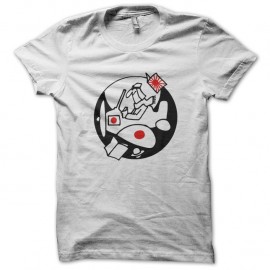 Shirt kamikaze blanc pour homme et femme
