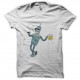 Shirt bender and beer blanc pour homme et femme