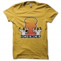 Shirt le pouvoir de la science jaune pour homme et femme