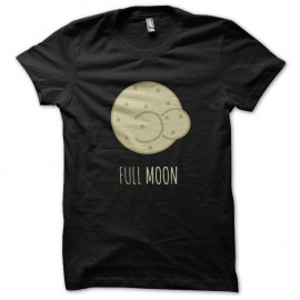 Shirt etrange pleine lune noir pour homme et femme