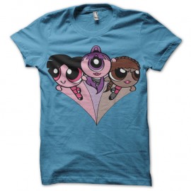 Shirt Futurama Puff Girls bleu ciel pour homme et femme