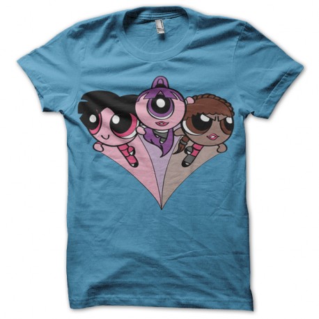 Shirt Futurama Puff Girls bleu ciel pour homme et femme