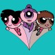 Shirt Futurama Puff Girls bleu ciel pour homme et femme