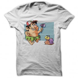 Shirt Adventure Island blanc pour homme et femme