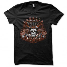 Shirt skull biker noir pour homme et femme