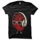 Shirt heartbeat noir pour homme et femme