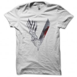 Shirt logo Vikings blanc pour homme et femme