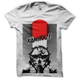 Shirt kamikaze the sun of japan blanc pour homme et femme