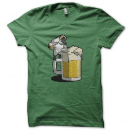 Shirt le mouton accroc a la biere vert pour homme et femme