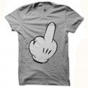 Shirt Mickey Fuck - Gris pour homme et femme