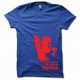 Shirt Afro Revolution rouge/bleu royal pour homme et femme