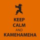 Shirt keep calm and kamehameha en orange pour homme et femme
