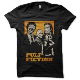 Shirt pulp fiction affiche personnages en noir pour homme et femme