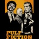 Shirt pulp fiction affiche personnages en noir pour homme et femme