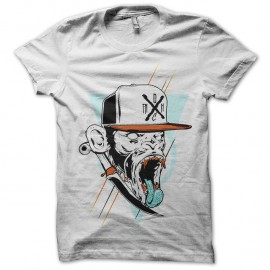 Shirt singe gangsta blanc pour homme et femme