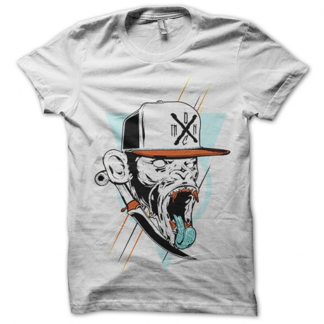 Shirt singe gangsta blanc pour homme et femme