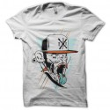 Shirt singe gangsta blanc pour homme et femme