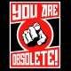 Shirt you are obsolete noir pour homme et femme