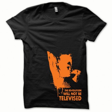 Shirt Afro Revolution orange/noir pour homme et femme