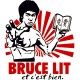 Shirt Bruce lit et c'est bien parodie Bruce Lee blanc pour homme et femme