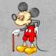 Shirt papy mickey gris pour homme et femme