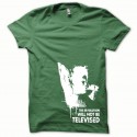 Shirt Afro Revolution blanc/vert bouteille pour homme et femme