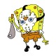 Shirt Jasn Spongebob blanc pour homme et femme