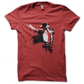 Shirt Michael Jackson rouge pour homme et femme