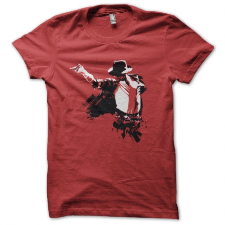 Shirt Michael Jackson rouge pour homme et femme