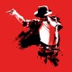 Shirt Michael Jackson rouge pour homme et femme