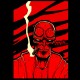 Shirt skull hellboy noir pour homme et femme
