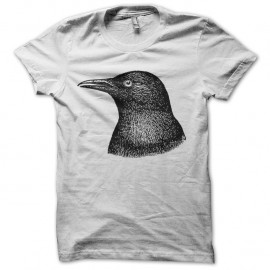 Shirt crow blanc pour homme et femme