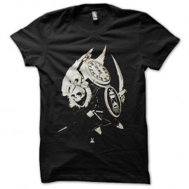 Shirt memento mori noir pour homme et femme