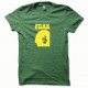 Shirt Afro Funk jaune/vert bouteille pour homme et femme