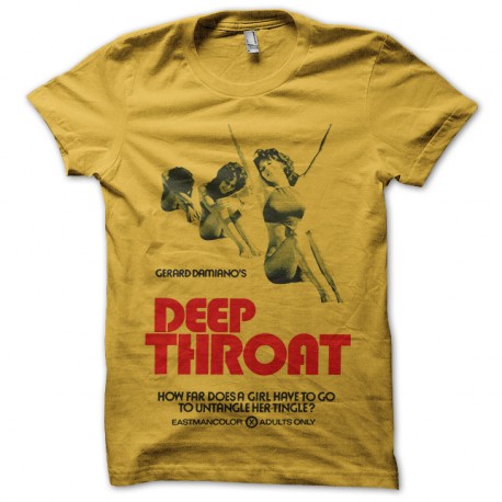 Shirt DeepThroat jaune pour homme et femme