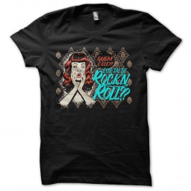 Shirt Rock N Roll noir pour homme et femme