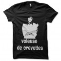 Shirt naoelle voleuse de crevettes noir pour homme et femme