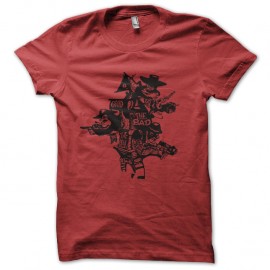 Shirt the good the bad and the geek rouge pour homme et femme