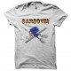Shirt Sonic ecrasé Game over blanc pour homme et femme
