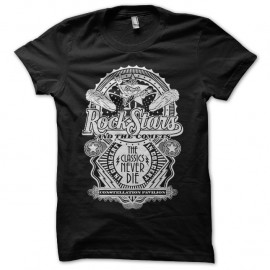 Shirt Rock Stars and the comet en noir pour homme et femme