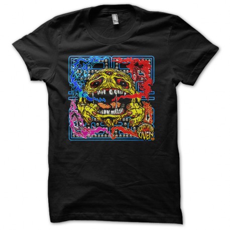 Shirt Pacman version horreur noir pour homme et femme