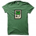 Shirt Game Boy lover vert pour homme et femme