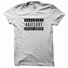 Shirt Parental Advisory noir/blanc pour homme et femme