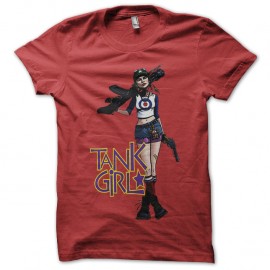 Shirt tank girl rouge pour homme et femme