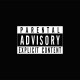Shirt Parental Advisory blanc/noir pour homme et femme